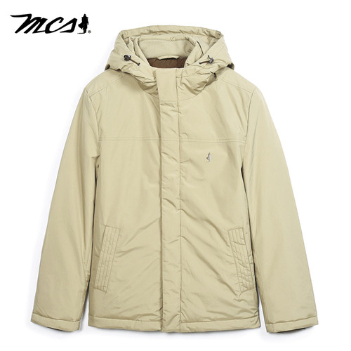 MCS万宝路男士连帽羽绒服