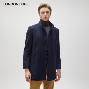 羊毛大衣中长款 伦敦雾男士 商务休闲通勤保暖呢子外套 FOG LONDON