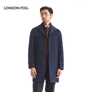 秋冬羊毛呢大衣中长款 伦敦雾男装 商务休闲双面呢外套 FOG LONDON