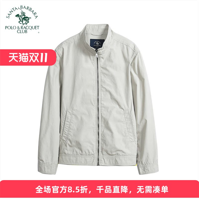 圣大保罗春秋薄款男士立领夹克