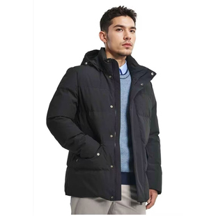 圣大保罗男装休闲羽绒服冬季鹅绒保暖防风中年父亲装男士防寒外套