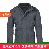 伦敦雾专柜男装 LONDON FOG 冬保暖连帽白鸭绒品质羽绒服LW12WJ807