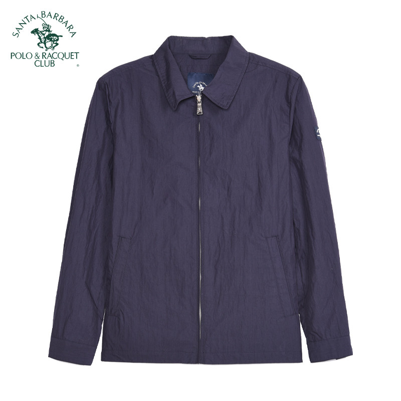 圣大保罗新品男士翻领外套商务夹克大码休闲夹克春秋款外套爸爸装