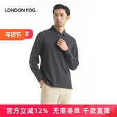 FOG伦敦雾品质男装 大码 秋冬新款 LONDON 纯棉休闲长袖 T恤LW12KT101