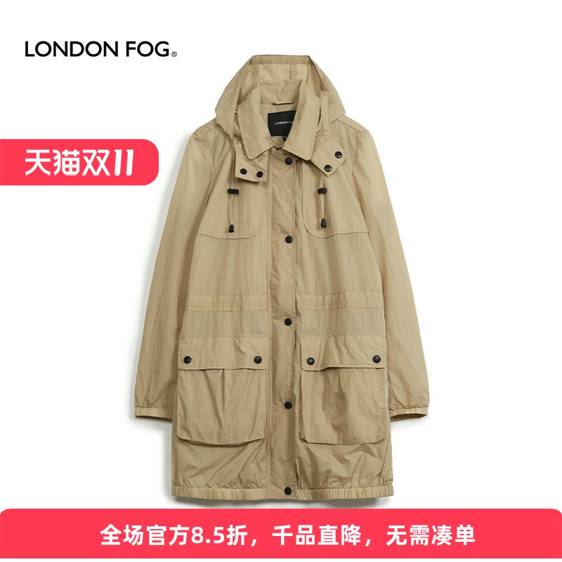 LONDONFOG风衣女装中长款轻薄
