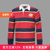 圣大保罗品质男装 PW13KT106 T恤衫 秋冬季 翻领条纹宽松POLO商务长袖