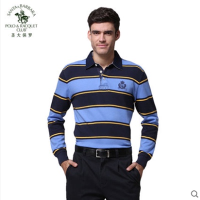 圣大保罗秋冬商务休闲长袖t恤