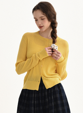 DIGBUTY多巴胺色调'羊毛黄色毛衣可外穿内搭高级感女学生巨好看软