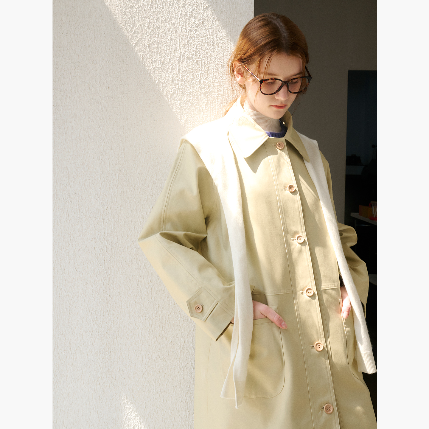 岛国进口料高密防风防水加厚风衣