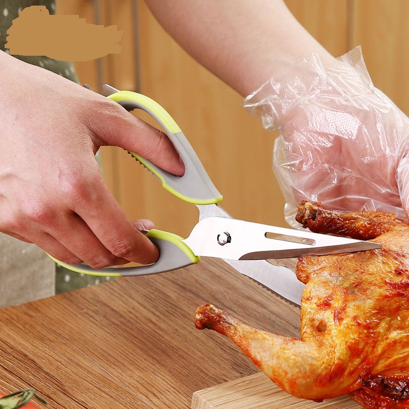 厨房剪刀杀鱼夹核桃不锈钢大剪刀强力多功能剪鸡骨剪家用烤肉剪子