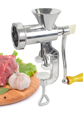 铝合金手动多功能绞肉机 手摇碎肉机 肉馅灌肠机磨粉机压面机包邮