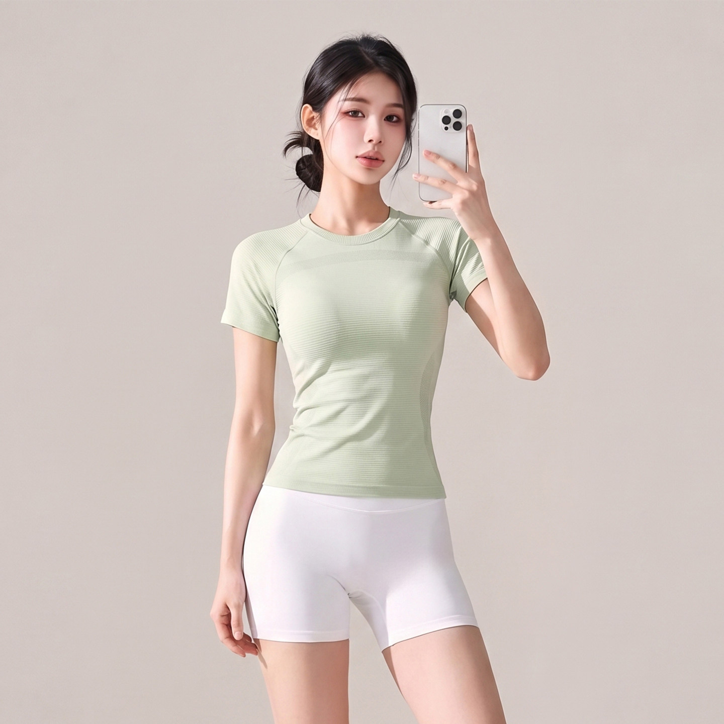 普拉提短袖健身服女夏季新款修身显瘦轻薄速干跑步运动T恤瑜伽服