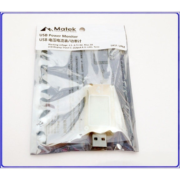新款LCD液晶显示 USB电流无人机/穿越机/穿越