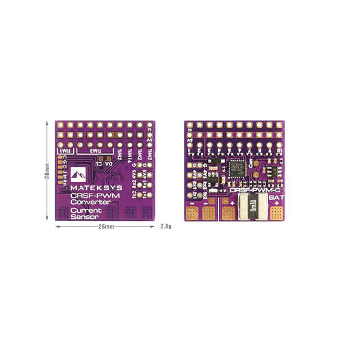 MATEK 黑羊 TBS 接收机 CRSF-PWM-6/ CRSF-PWM-C 转换器