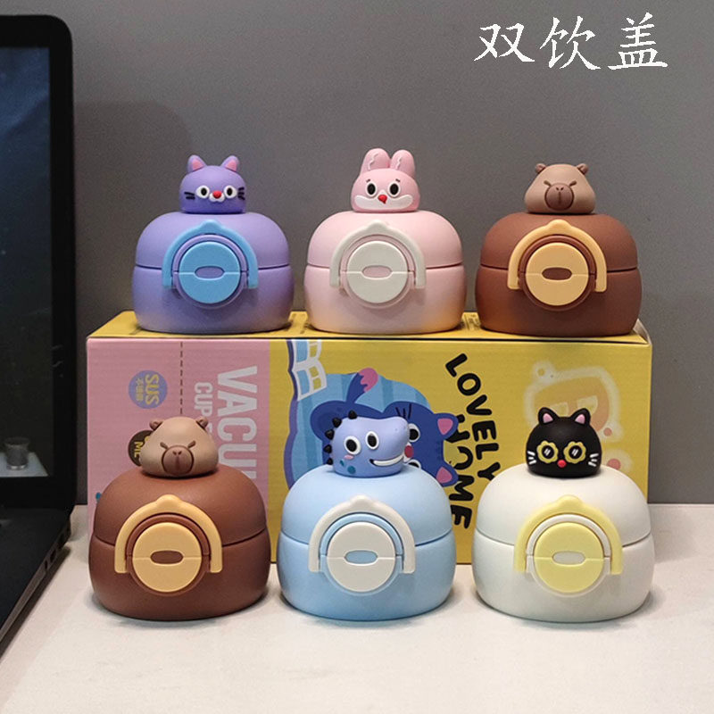 儿童不锈钢双饮保温杯配件H302原装盖非通用直饮吸嘴盖防漏水杯盖图片
