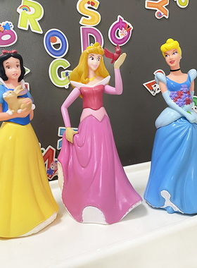迪士尼塑料摆件白雪睡美人灰姑娘