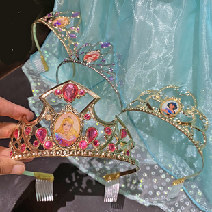 简约合金超轻小美人鱼茉莉公主睡美人长发公主发箍皇冠