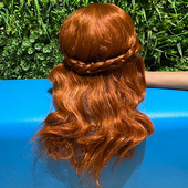 上海现货迪士尼冰雪奇缘安娜儿童假发头套