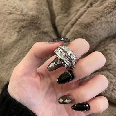 女式百搭复古个性日韩可调节戒指