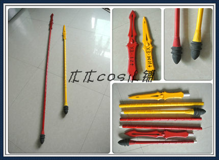 Fate zero Lancer 枪兵 迪卢木多·奥迪那 红黄蔷薇 武器 cos道具