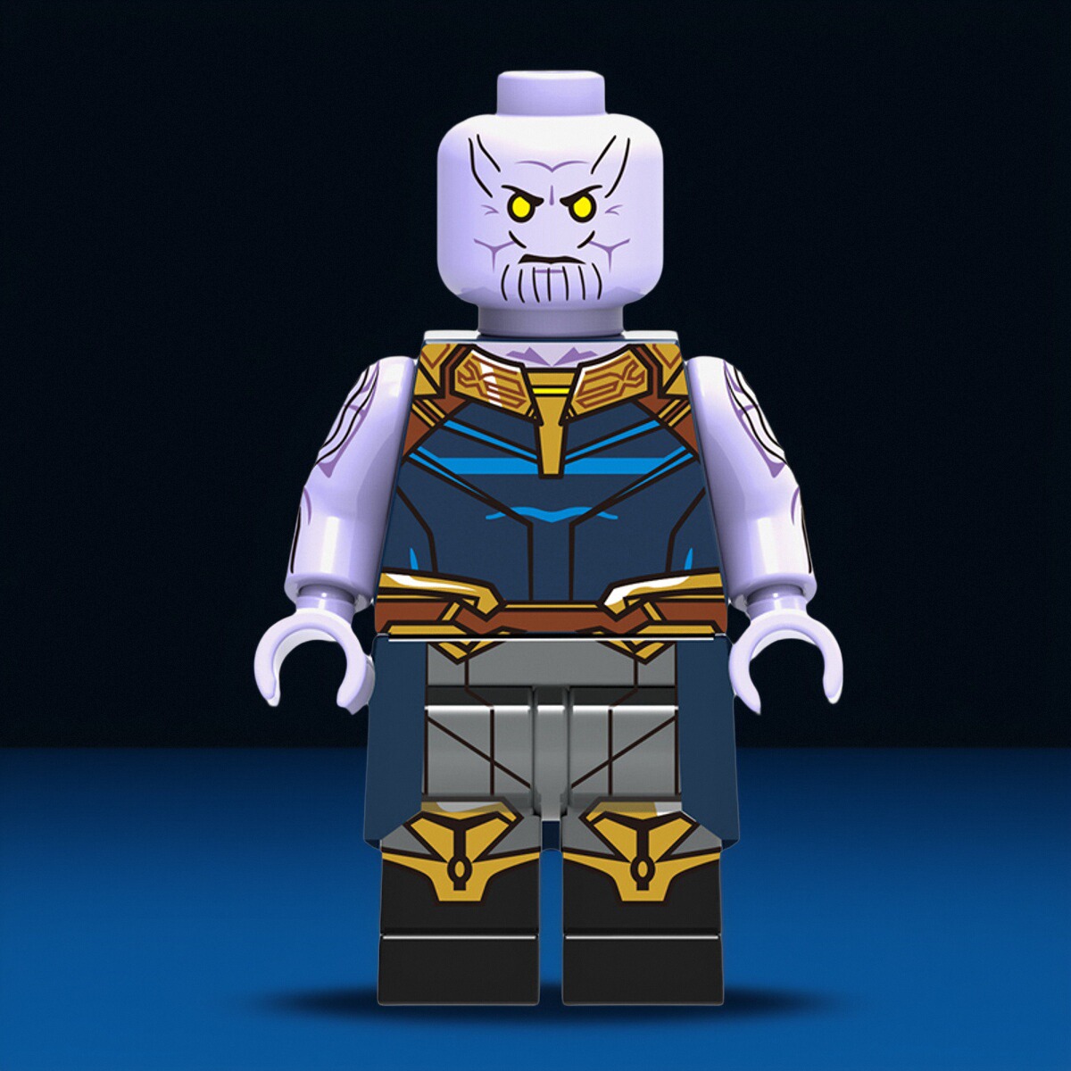 漫威复仇者联盟4灭霸大人第三方萨诺斯Thanos积木人仔拼装玩具871