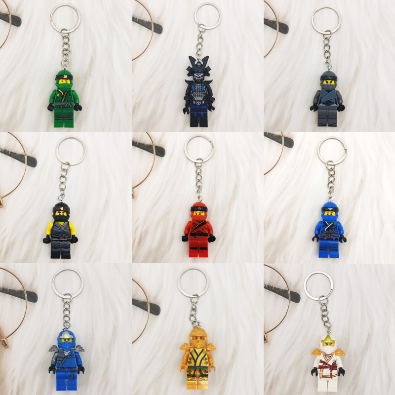 钥匙扣挂件diy幻影忍者积木