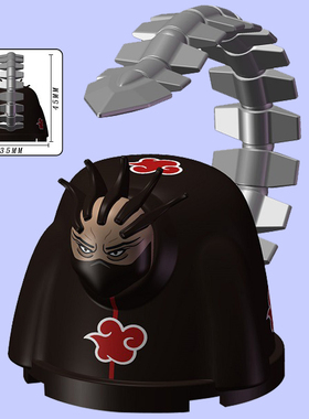 忍者晓组织砂之蝎傀儡绯流琥第三方益智拼装积木人仔玩具K2111