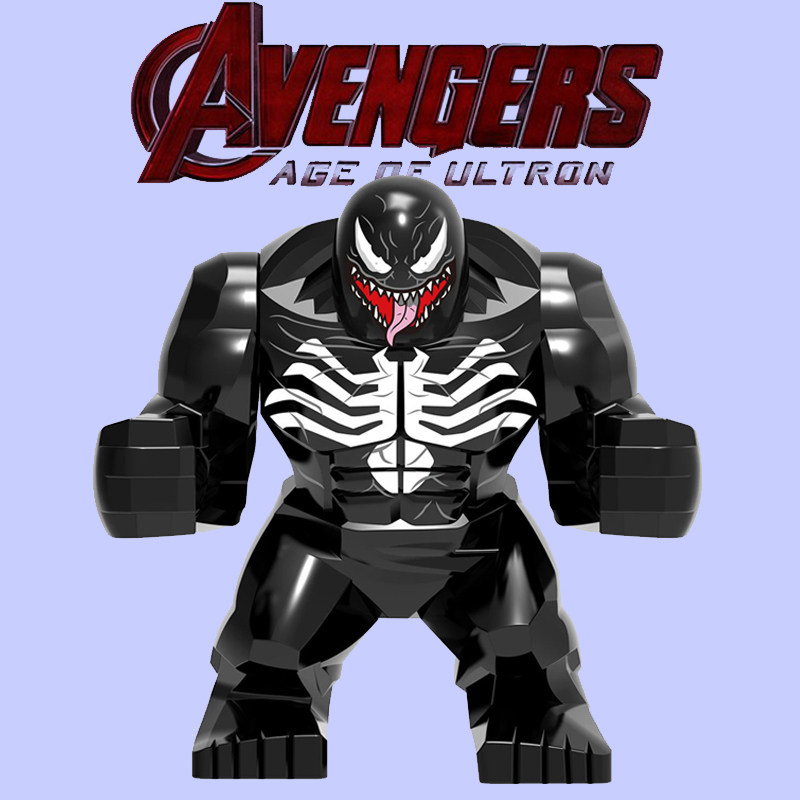 兼容乐高漫威超级英雄人仔毒液致命守护者大人偶人仔玩具欣宏888