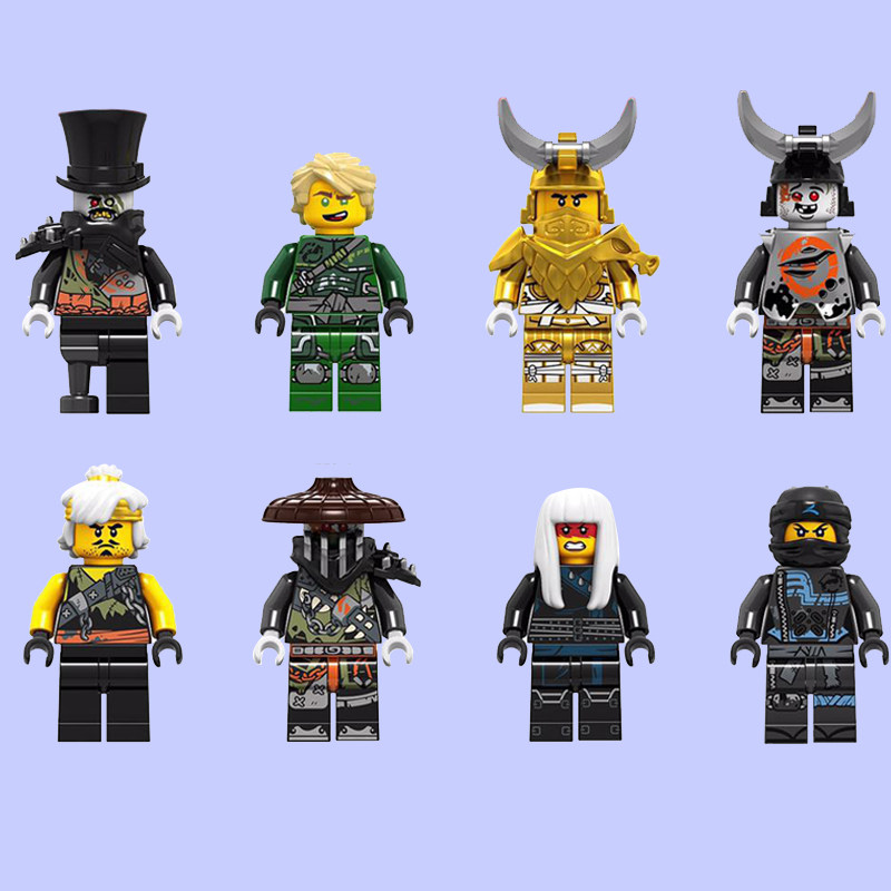 幻影忍者第九季男生人仔劳埃德黄金神龙大师凯抽抽乐兼容积木乐高