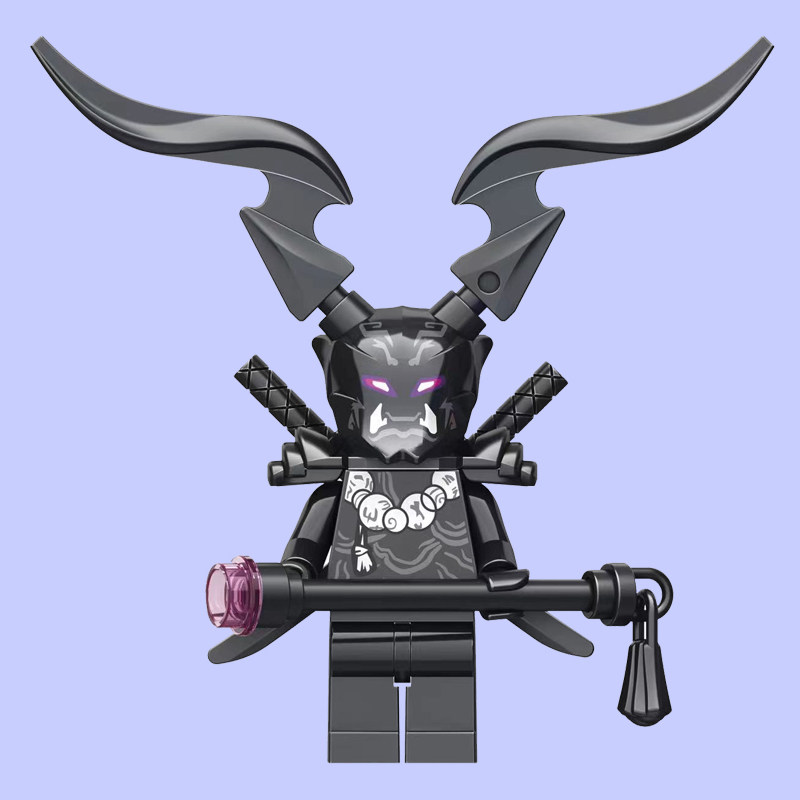 兼容乐高幻影忍者人仔积木xl0005欧米茄鬼面反派第三方拼装玩具