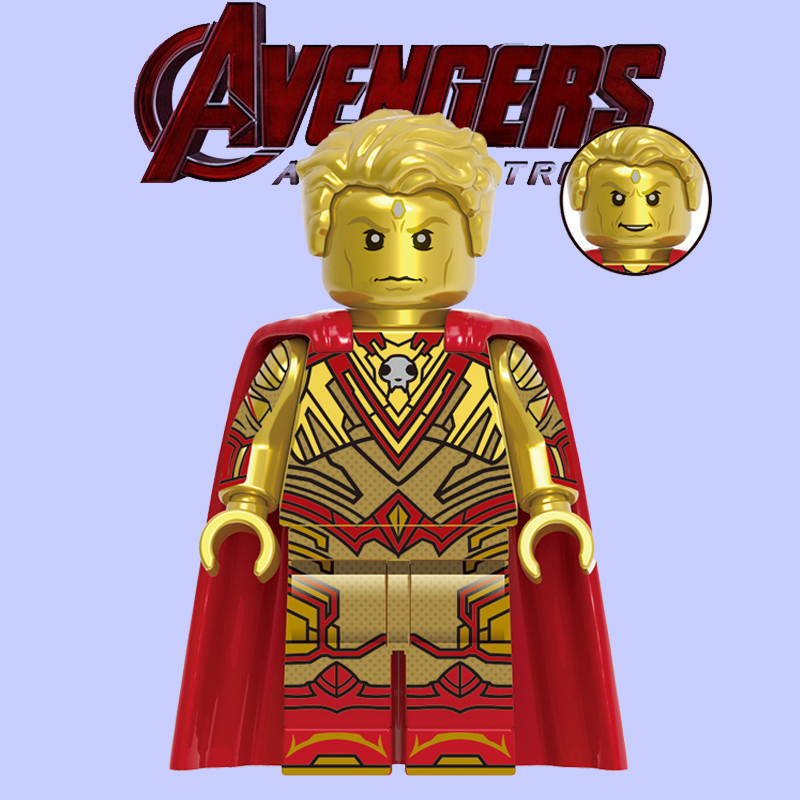 银河护卫队3儿童第三方拼装人仔积木玩具GH0110术士亚当76255