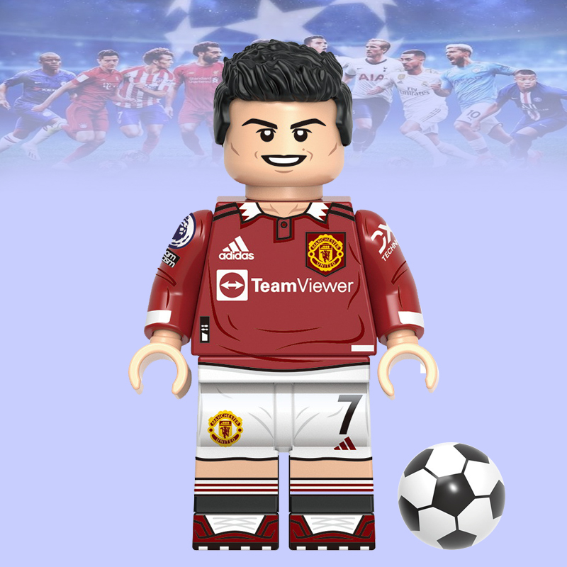 G牌世界杯GH0501C罗足球明星葡萄牙第三方人仔男孩拼装积木玩具