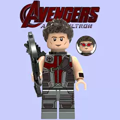 Avengers 4 Xin Hong 1276 Hawkeye Ronin Third-Party Children's Boys' Building Block Minifigure Toy