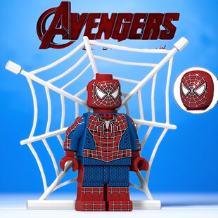 复仇者联盟XP075蜘蛛侠英雄远征人偶第三方男生拼装人仔积木玩具