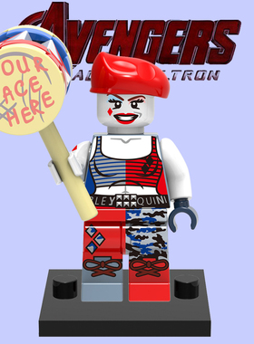 超级英雄700小丑女哈莉奎茵第三方MOC男生拼装人仔积木玩具