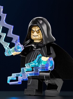 兼容星球大战人仔欣宏205帕尔帕庭积木西斯皇帝 sw634 闪电 75093