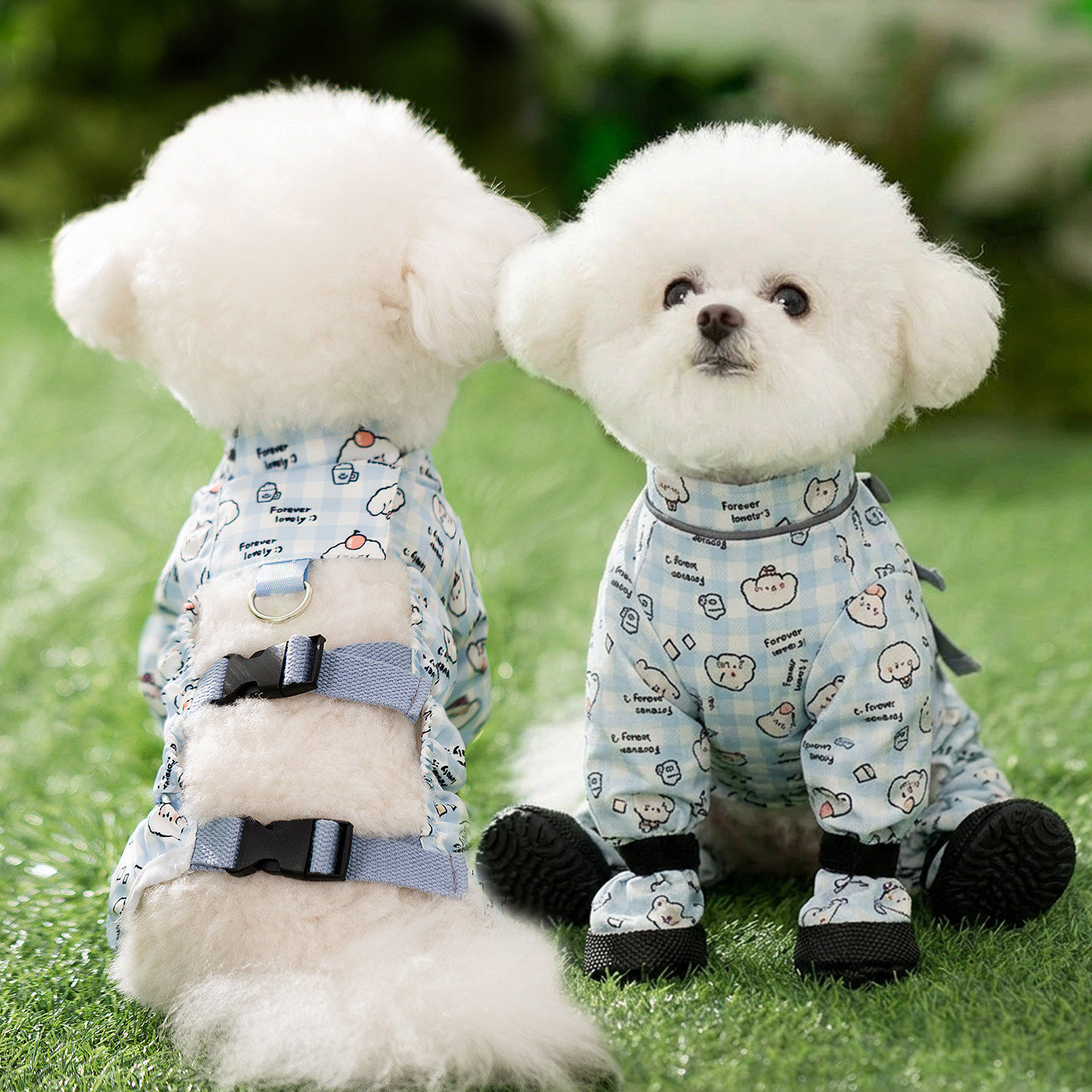狗狗四脚胸背冬季包肚子防脏