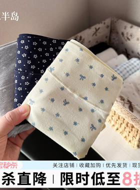 女式平角裤内裤女2025新款女士四角夏薄款透气纯棉收腹中高腰短裤