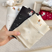 平角内裤 无痕中腰女生可爱波点少女包臀 女纯棉抗菌全棉加长裆短裤