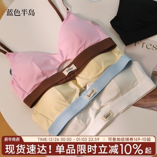 内衣女2025新款 透气舒适三角杯甜美少女可爱微聚拢女生胸罩 夏季