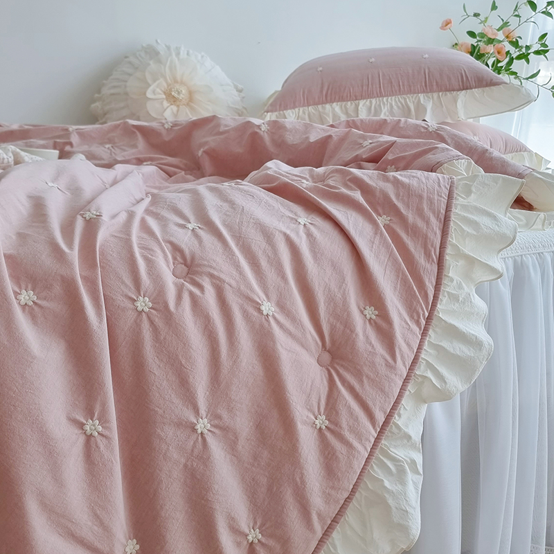 初异秀水洗棉轻柔春夏柔软空调被