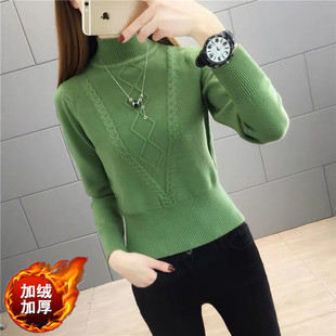 半高领毛衣女春秋季2025年新款小个子修身洋派套头针织打底衫上衣