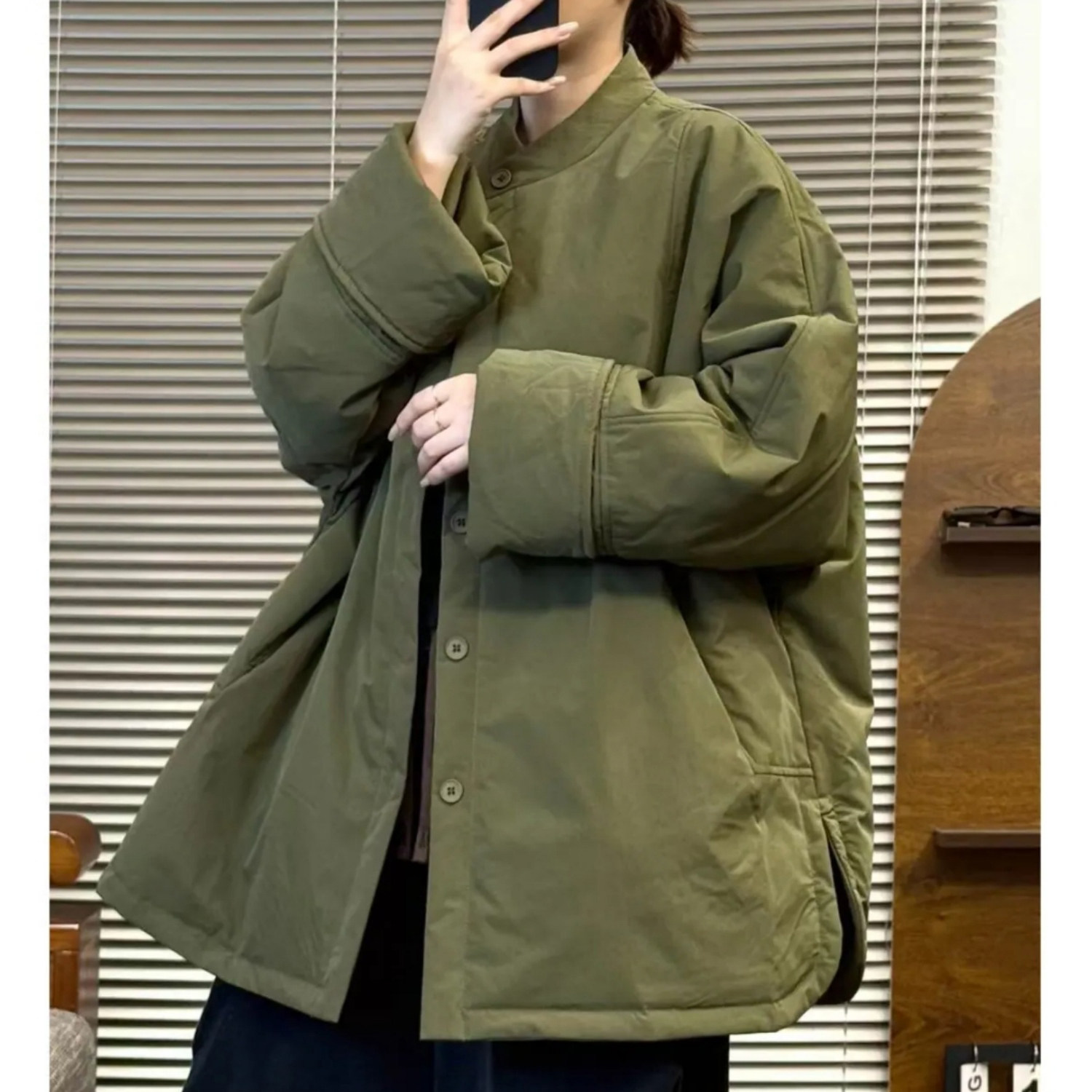 棉服外套女士冬季2025新款大码高级设计感中长款休闲棉衣棉袄上衣