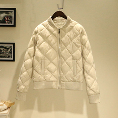 轻薄羽绒棉服女2024年新款冬季小个子短款棉衣棉袄棒球服夹克外套