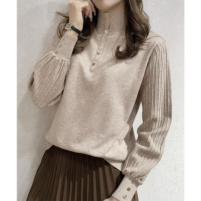 半高领打底衫女秋冬2025新款内搭时尚洋气时髦毛衣针织衫长袖上衣