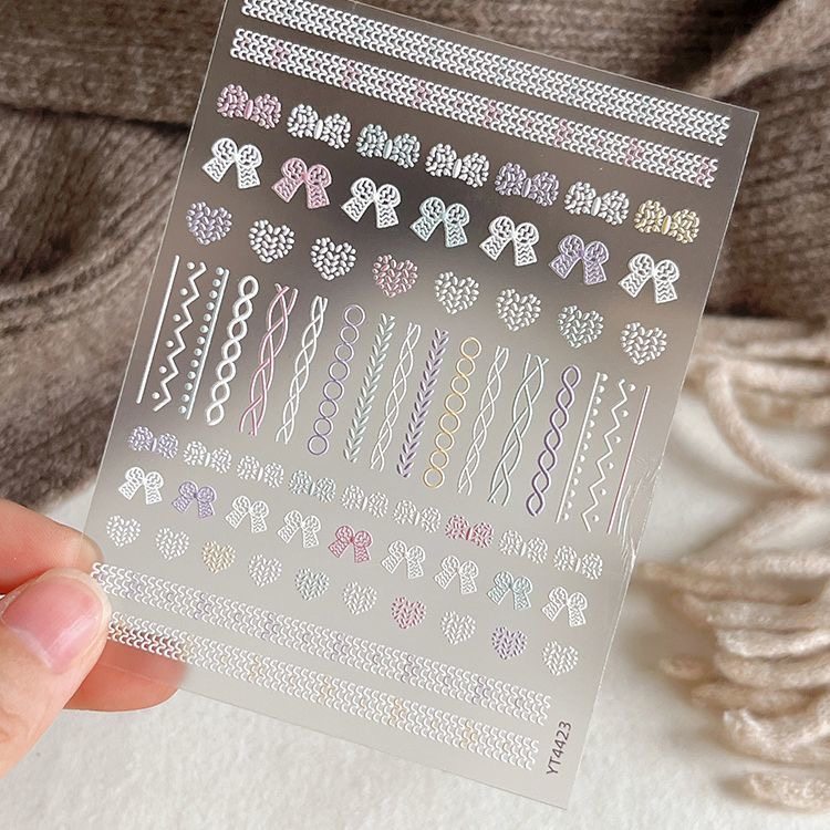 可爱美甲贴纸ins蕾丝花边蝴蝶结浮雕立体手机平板电脑装饰点缀DIY,彩妆/香水/美妆工具,指甲装饰,淘宝优惠券,粉丝福利购,淘宝优惠卷