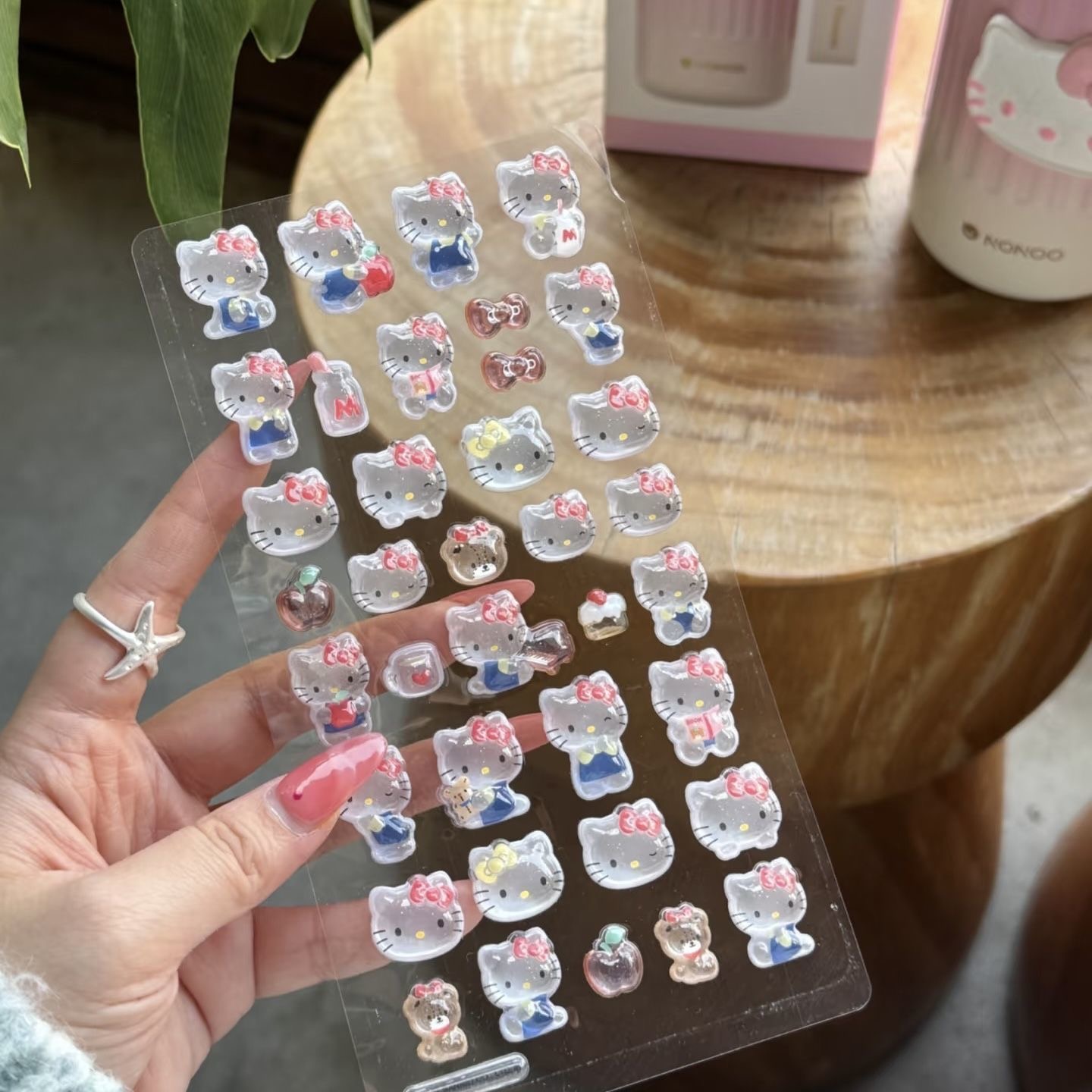 日系动物泡泡贴纸卡通水晶浮雕仙女亚克力可爱趣味神器装饰贴画图片