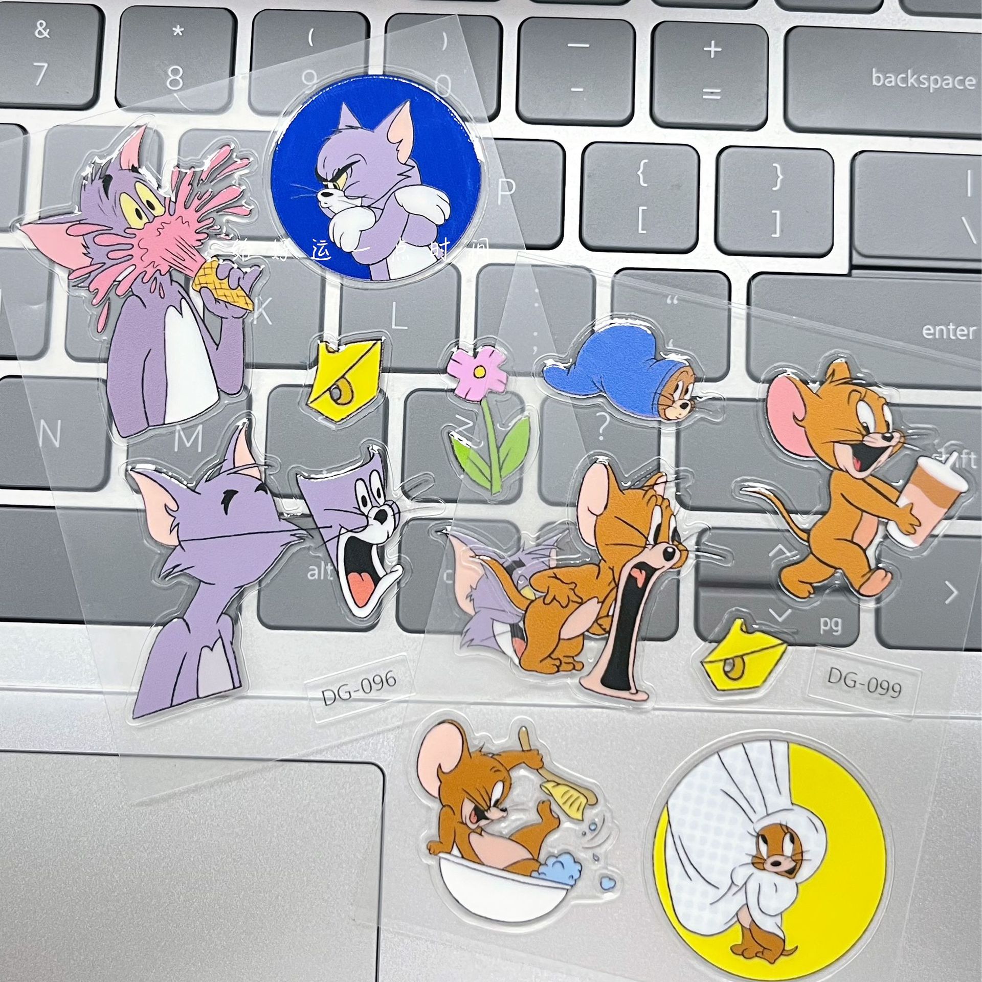 大贴纸猫和老鼠尖叫主题5D果冻水杯贴手机壳贴手账diy相机贴纸