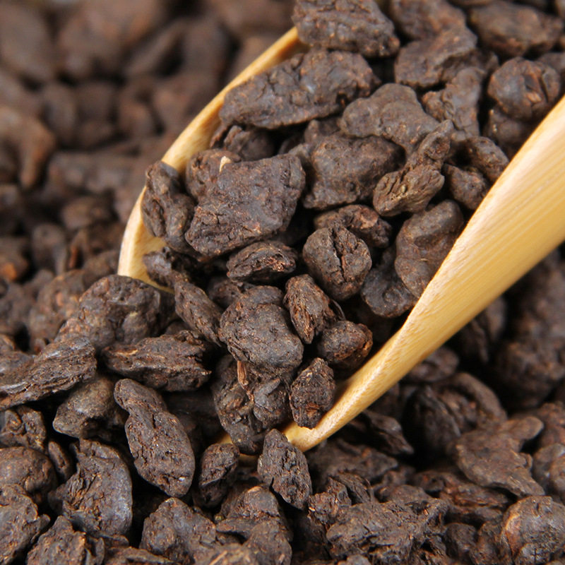 茶化石普洱茶 普洱糯香熟茶云南碎银子老茶头散茶500g茶叶