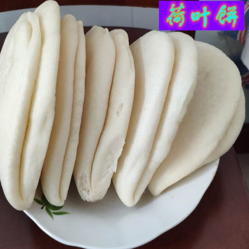 陕西省渭南大荔特产纯手工酵子面大荷叶饼真空包装每个80克包邮